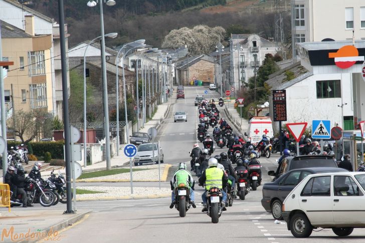 Concentración de motos
Saliendo de Mondoñedo
