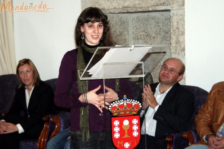 Entrega de premios
Ganadora del primer premio: Lucía Mosquera
